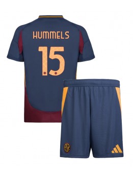 AS Roma Mats Hummels #15 Ausweichtrikot für Kinder 2024-25 Kurzarm (+ Kurze Hosen)